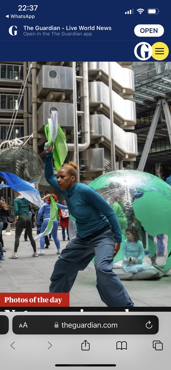 Go Qaia - my friend’s daughter in the big ball - making her voice heard about the climate crisis. Very inspiring!