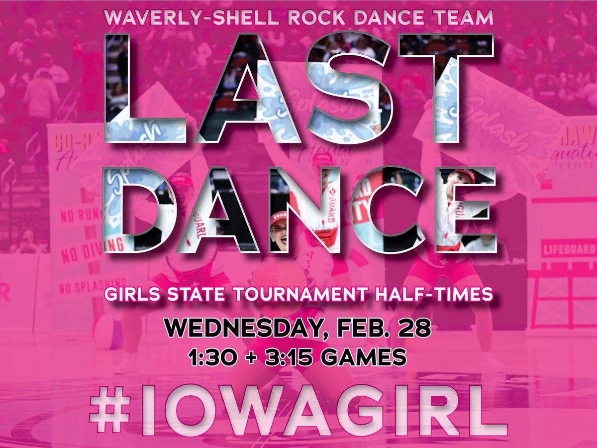 Last Dance Alert! The Go-Hawk Dance Team has the honor of being invited to perform Wednesday at the <a href="/IGHSAU/">IGHSAU</a> State Basketball Tournament. Catch the livestream at watchighsau.com. 
Congrats to the <a href="/wsrgbb/">WSR Girls Basketball</a> on their win today at the tournament! #LetsFly #IowaGirl
