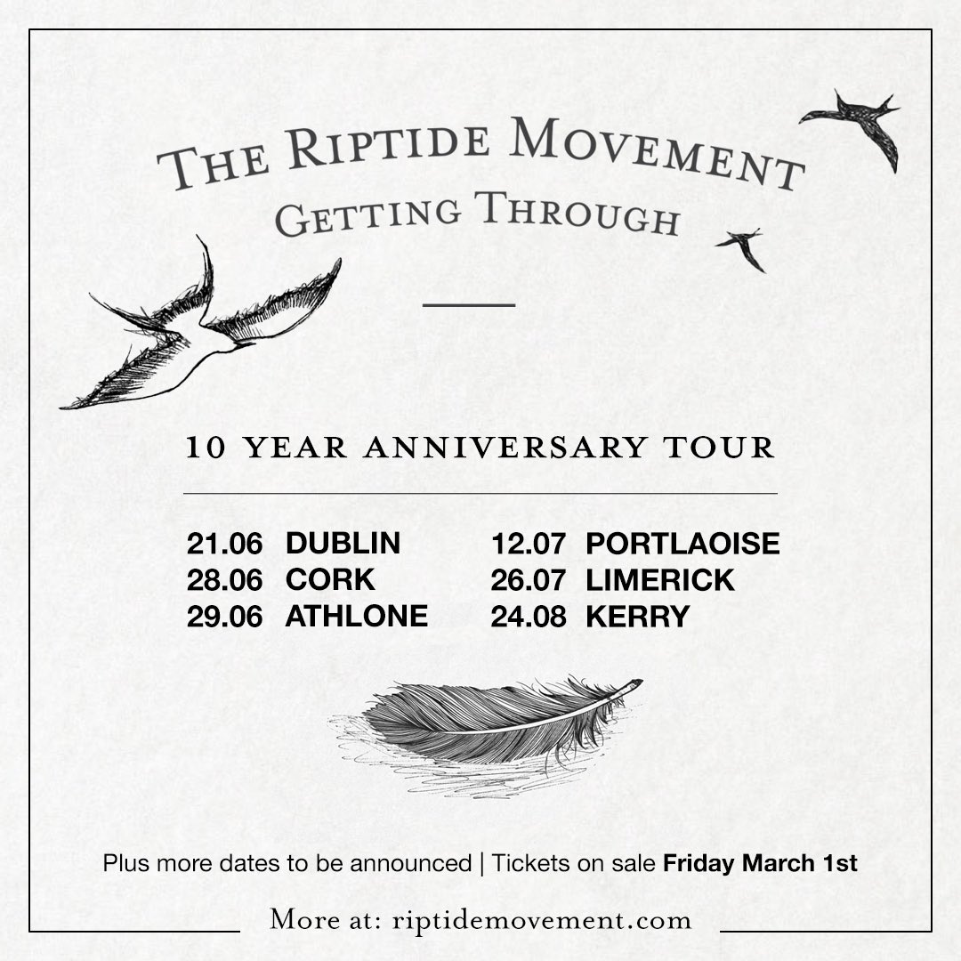 To celebrate the 10 Year Anniversary of our Number 1, Choice Nominated, Gold Selling Album ‘Getting Through’ we’ll be playing the album in its entirety on a series of special gigs around the country this summer. Tickets on Sale this Friday March 1st🤘😎
