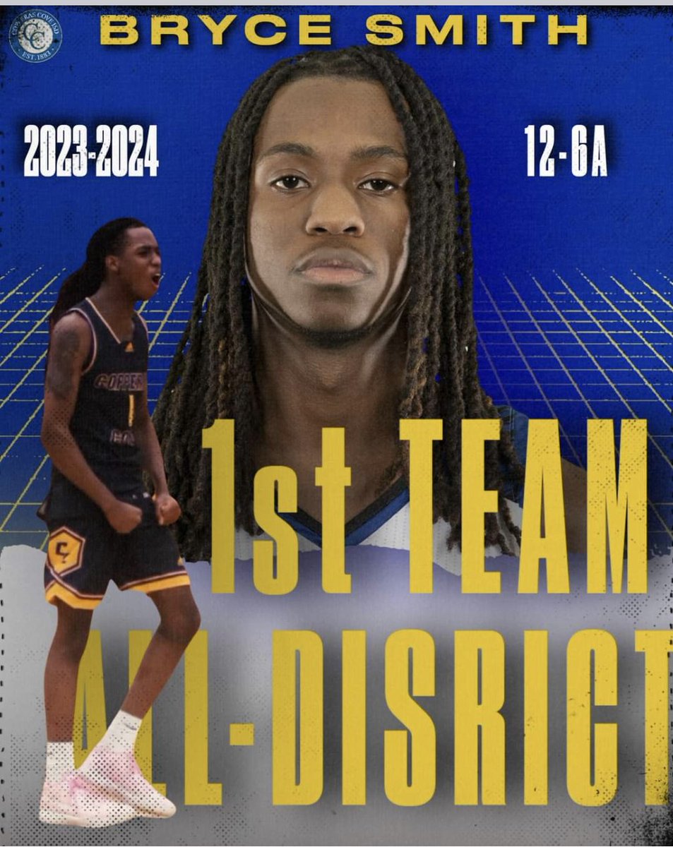 Congratulations to Bryce Smith - 1st Team All-District!