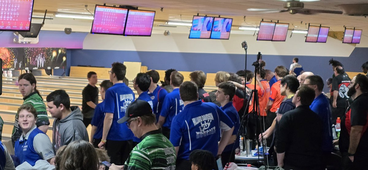 HD_Bowling's tweet photo. Way to go Boys Varsity Wildcats! Finishing 4th at Districts to move on to  States. Great team effort grinding away and doing enough to continue the season! Coaches are so proud! Caelan made All Tournament Team 3rd with his 676 3-game set! #letsgocats @hd_athletics @dp_dispatch https://t.co/nLYKDkzRSm