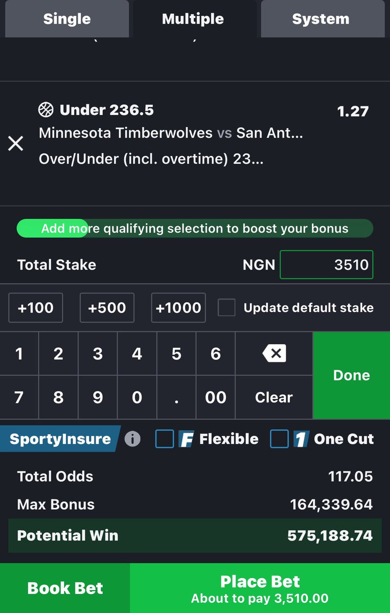 2/2 MID-NIGHT TICKETS on SportyBet 👉🏼3A63BD5E🏀 👉🏼5CF98EFD🏀 117 ODDS also posted on Telegram channel 💥 Click the link below to get code and us for more edits👇🏼👇🏼👇🏼👇🏼