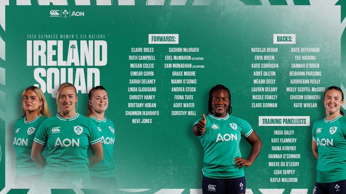 Huge congratulations to Katie Corrigan who was named on the Ireland women’s squad for the first time along with Dannah O’ Brien for the upcoming women’s Six Nations tournament. 
Both players were also on the Wolfhounds squad who won the Celtic Challenge Cup on Saturday.