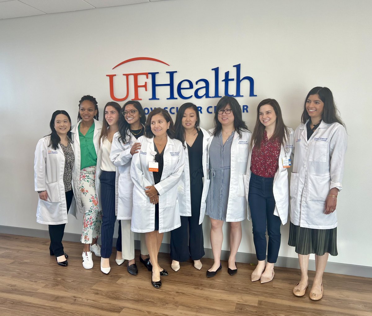 ggvela's tweet photo. A few days ago we recognized our fellows @ufjaxcards for their efforts and dedication. Proud of their work and super proud to be their PD 🫀 @UFHealth @UFHealthJax #ACCFIT @sarahchiumd @CristinaMFont #diversitymatters https://t.co/DKtp8wRlPg