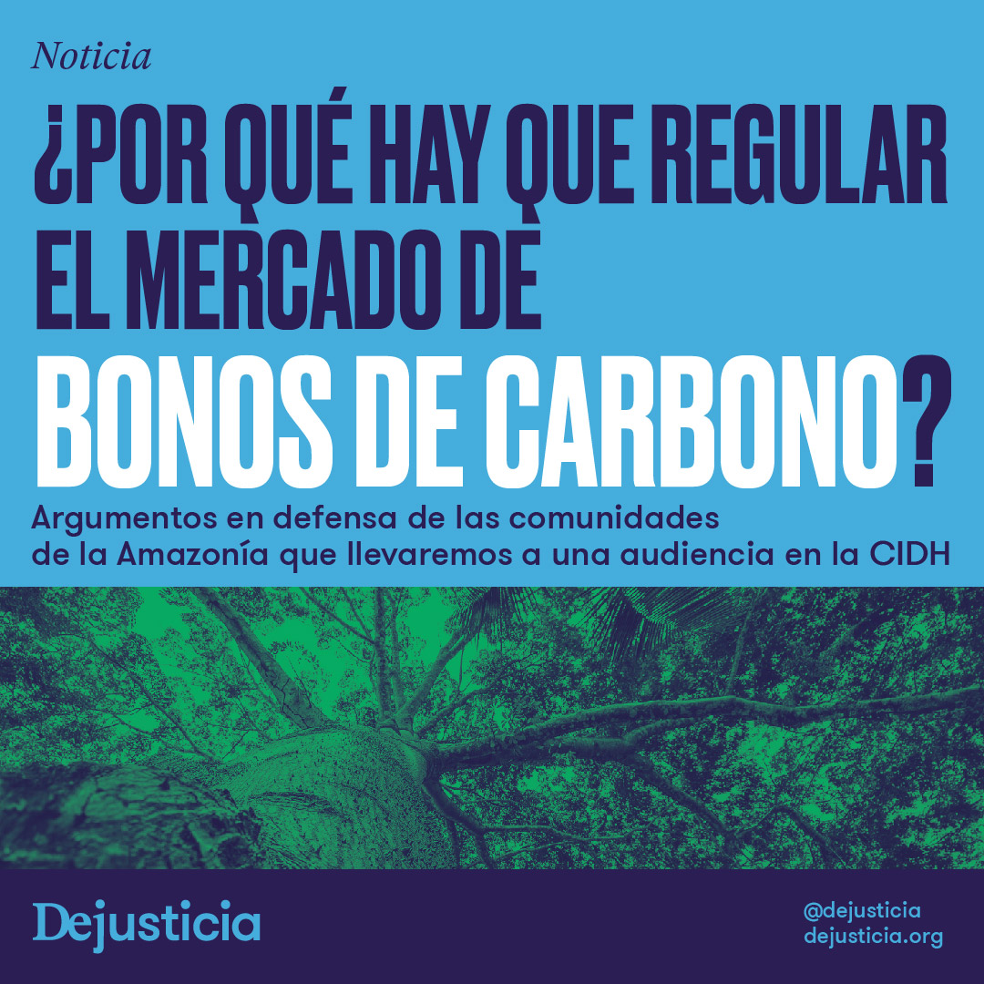 🧵| Este 28 de febrero participaremos en una audiencia ante la @CIDH. El objetivo: denunciar la afectación del mercado de #bonosdecarbono a comunidades indígenas y locales de la Amazonía. 🕟 Hora: 4 p.m. 🇨🇴 🔗 Transmisión: oas.org/es/cidh/sesion… ¿De qué se trata? Te contamos.