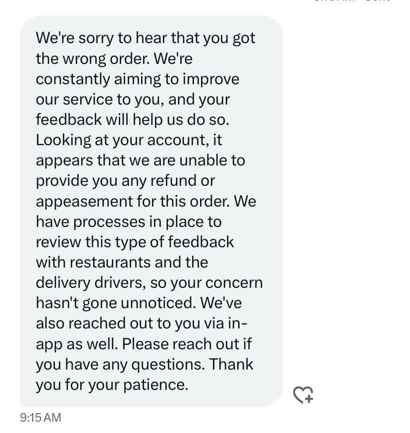 esoderic_cleric's tweet photo. @Uber_Support @Uber delivered someone else’s (totally different name) order worth about $15 instead of the $57 I ordered and refused to refund my money.  Uber said “I got the order wrong”. Fortunately @PayPal rectified the problem. Canceling Ubereats. Buyer beware. https://t.co/TDKsm111O0