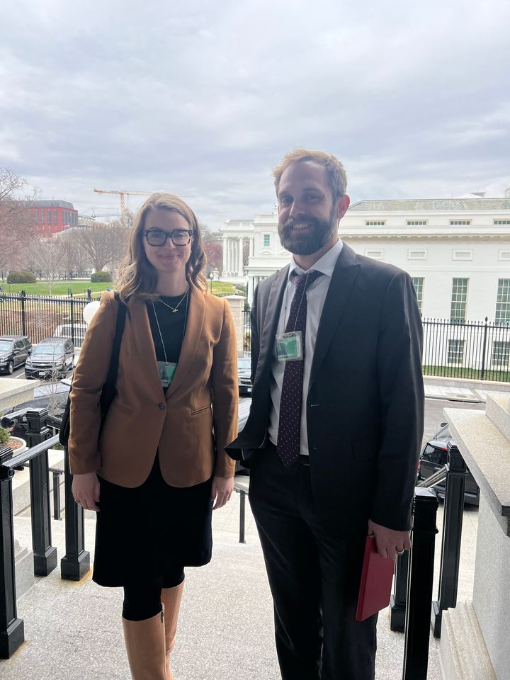 Today, IFES Sr. Global Social Media and Disinformation Specialist Lisa Reppell and @MattBailey0, Sr. Cyber and Information Integrity Advisor, met with @WhiteHouse officials to discuss the Summit for Democracy and IFES’s work on technology and democracy. #SummitForDemocracy