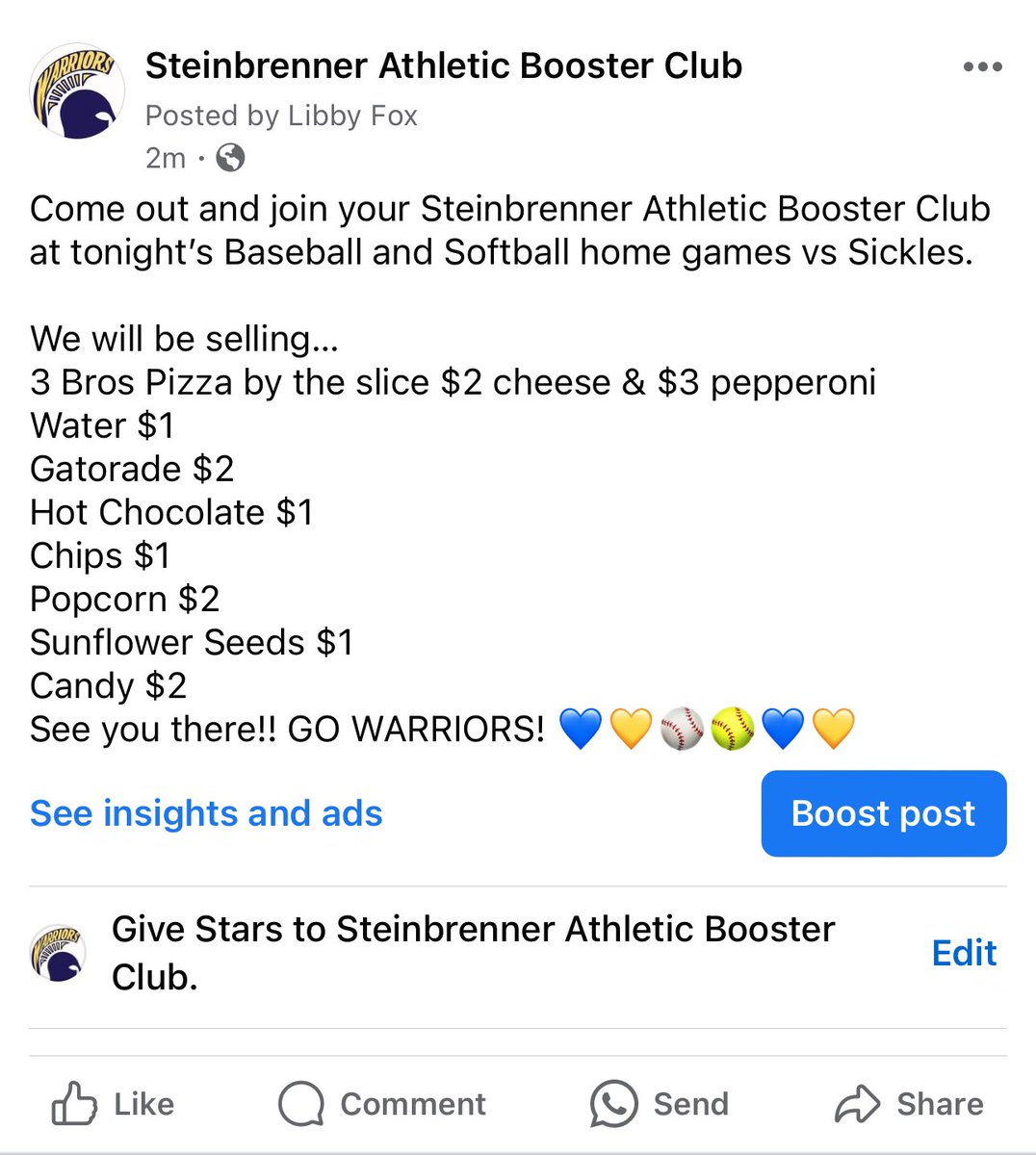 Steinbrenner Athletic Booster Club (@steinbrennerc) on Twitter photo 