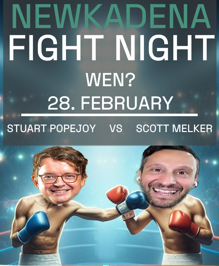 Update: Tomorrow's the big day, folks! Get ready to watch me send Stuart Popejoy and Scott Melker into the ring for the #NewKadena Fight Night. 🥊

May the best crypto brains prevail!
#CryptoClash #BattleOfTheTitans 
$KARATE