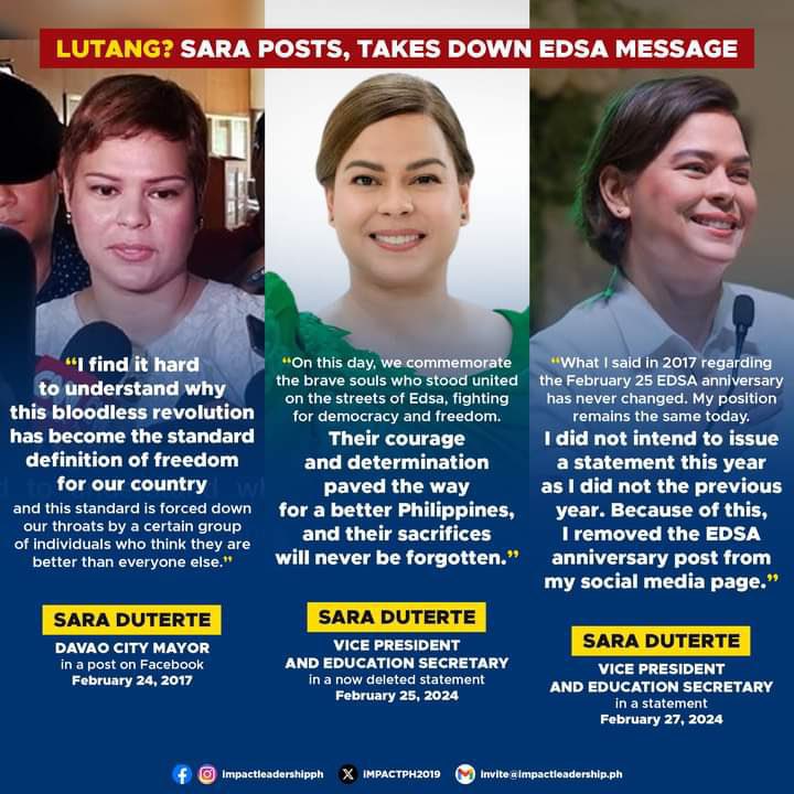 Maniniwala ka pa ba sa babaeng ito whose statements vary according to her moods, and whatever circumstances she’s in? Maniniwala ka ba sa kanya who said “HONESTY IS NOT AN ISSUE”? 
Aba kung bilib ka pa rin sa kanya habang tahasan kang niloloko eh may sira na ang kukote mo!
