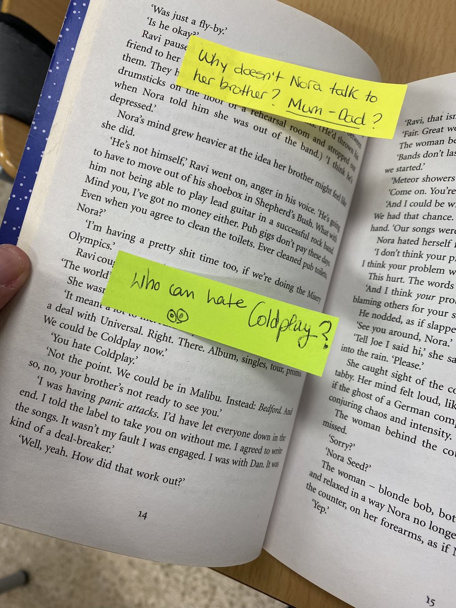 Nurieta05's tweet photo. Parece que la actividad de lectura 📖usando los post it está funcionando y les está gustando 😉

#libroinnovando. #fomentodelalectura https://t.co/7MfVXVE7TH