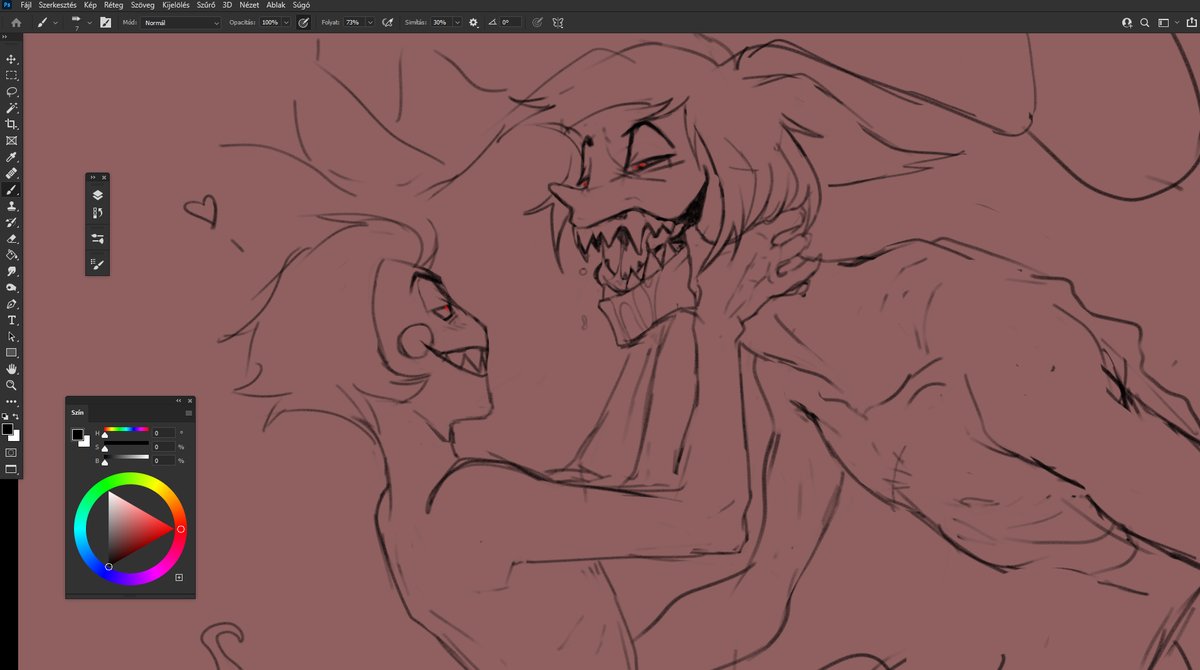 betti2024hun's tweet photo. Just a WIP I'm working on at the moment, continuation of my 'Invitation for a fun night' pic 🫲🥴🫱🍬 #radioapple #appleradio #alastorxlucifer https://t.co/jMyCMIvTtQ