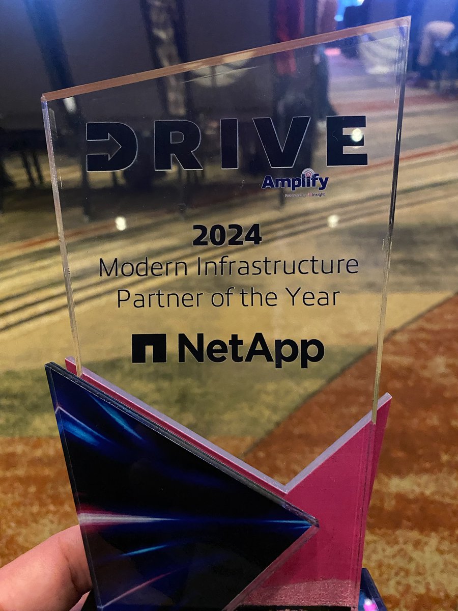 We're so honored to be awarded @InsightEnt’s Modern Infrastructure Partner of the Year for 2024! We're committed to delivering intelligent #datamanagement solutions that are efficient, secure & scalable for our partners & customers. Get the full story: ntap.com/3wy0434