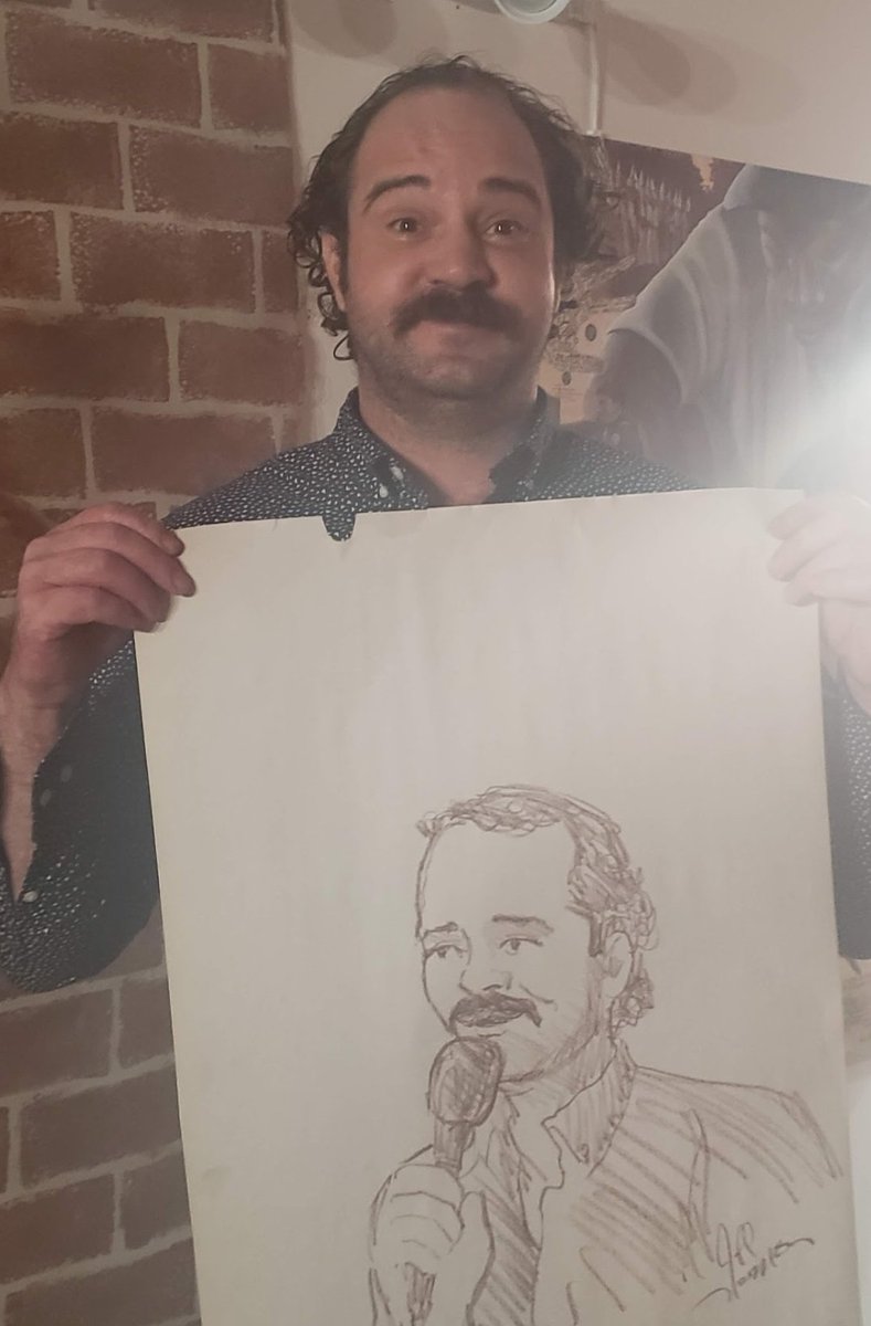coryjacob's tweet photo. Sometimes when you do standup you get paid in art. 
#tbt #2020 #comedy https://t.co/pcVTC3mXez