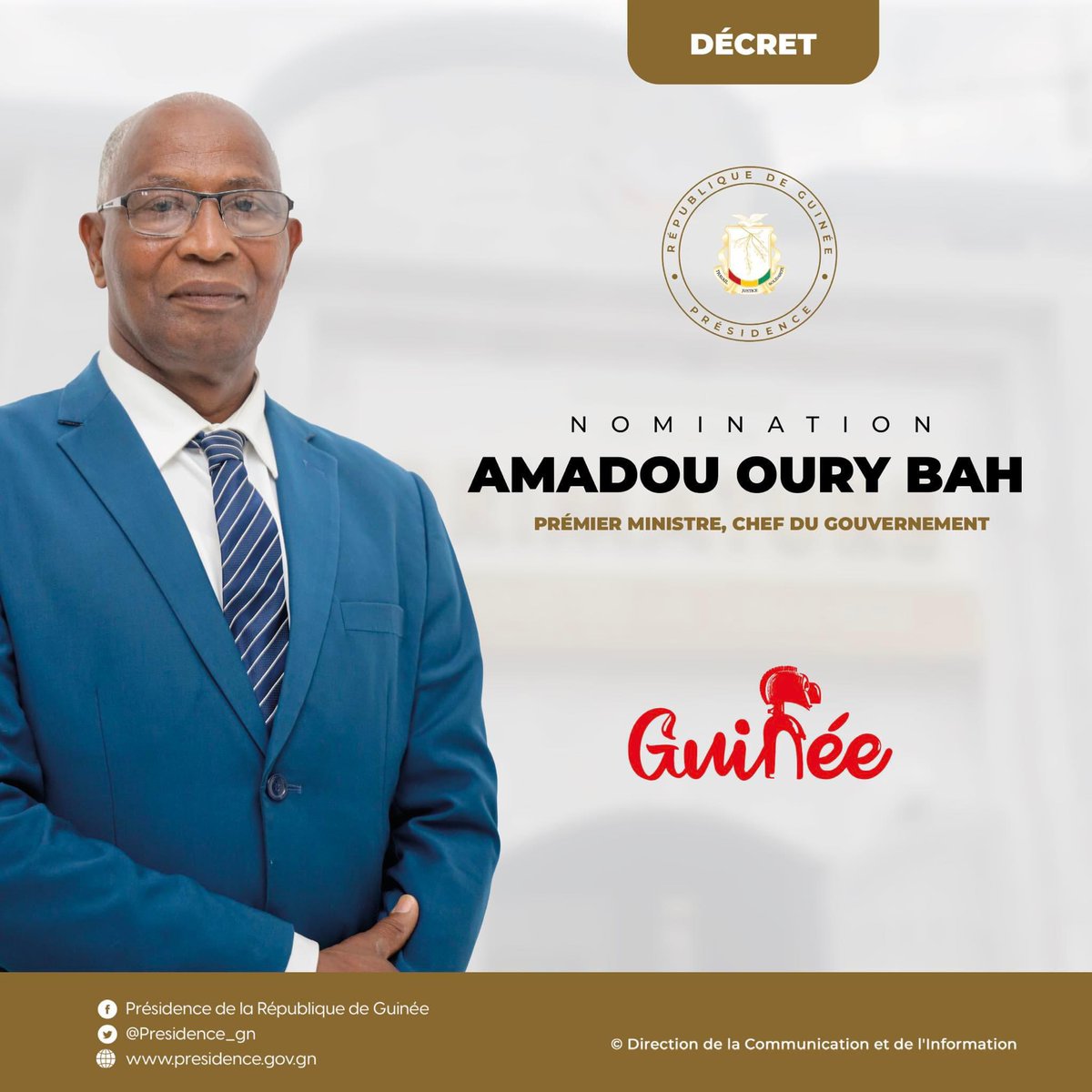 maluca_maluca's tweet photo. Le nouveau Maitre à conduire le navire est connu !!!
Toutes mes félicitations à Mr BAH Amadou Oury . https://t.co/KM2t1b6uBe