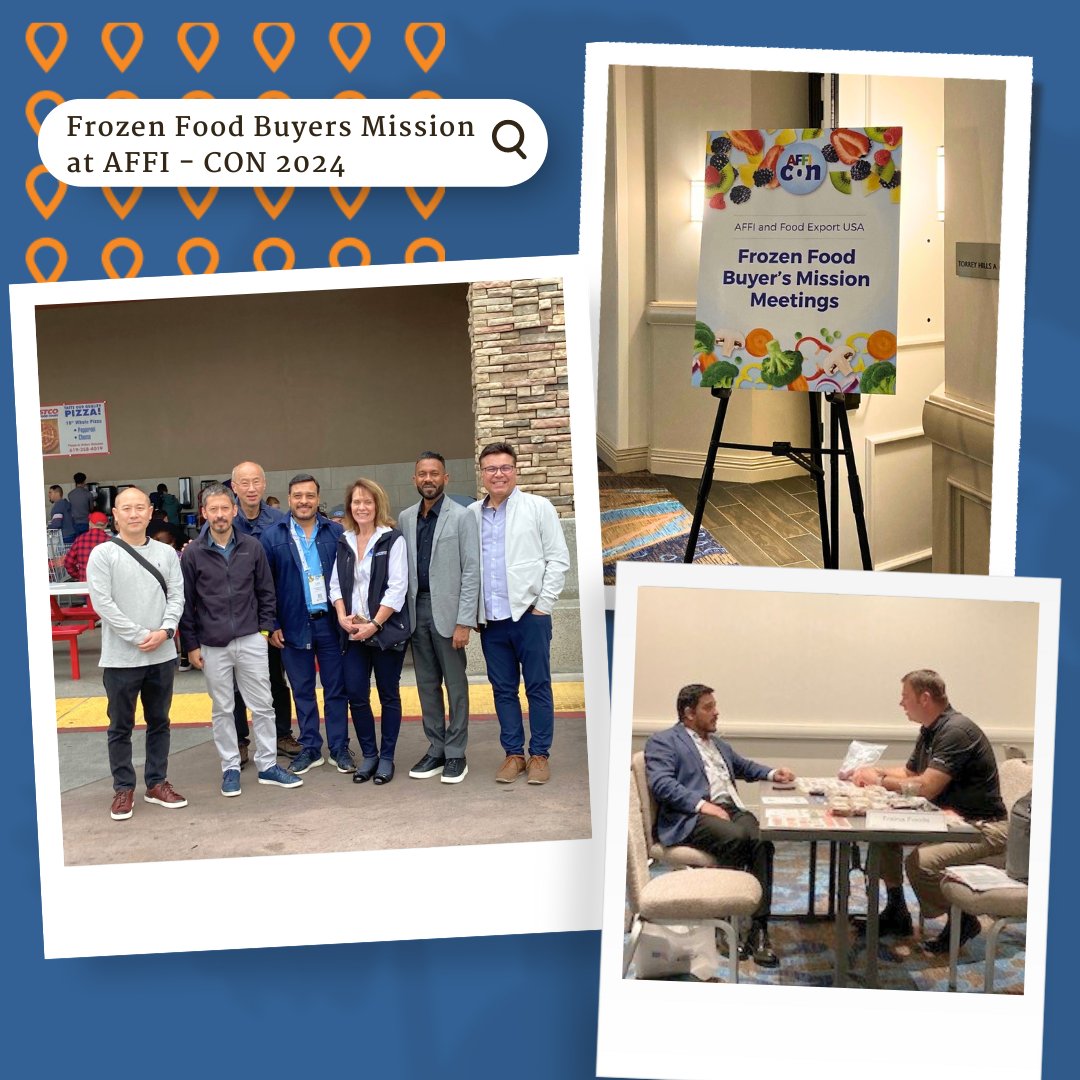 FoodExports's tweet photo. Another unforgettable time at the Frozen Food Buyers Mission at AFFI - CON 2024 has come to an end. This mission concluded with:
🤝One-on-One meetings with buyers and suppliers
🏪Retail tours to multiple stores
🥳Walked the show floor
@AFFI
#AFFICON #AFFICON2024 #frozenfood https://t.co/r6Mtxotkeh