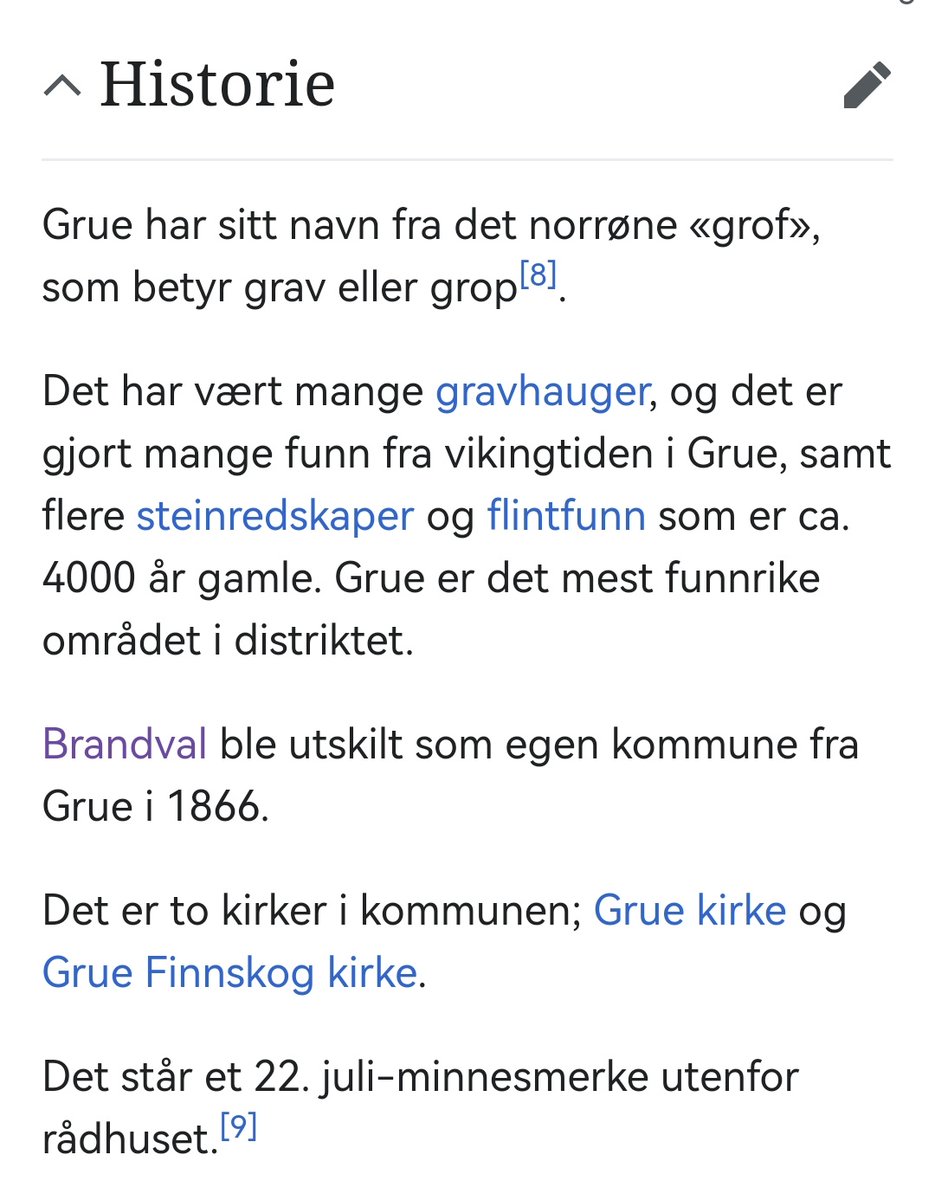 Typisk. Wikipedia-artikkelen om Grue kommune har en historiedel som ikke nevner skogfinner i det heletatt, selv om dette er skogfinsk kjerneområde. Det er vel det samme i artikler om samiske steder også...