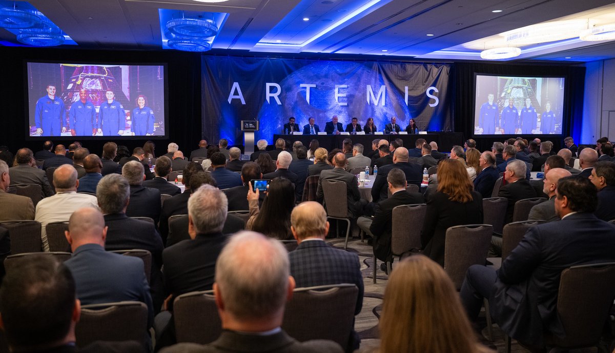 Inspiring insights from @NASA's Amit Kshatriya leading the #Artemis program manager panel today. Discussions included recent strides in lunar exploration, the path ahead, and the strengths derived from partnering. Together, we're boldly stepping toward the Moon!