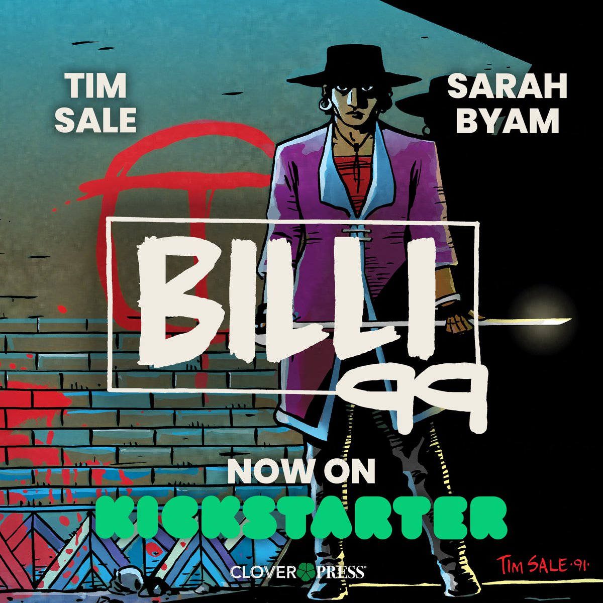 clover_press's tweet image. NOW ON KICKSTARTER! A new edition of Sarah Byam and Tim Sale's Billi 99, with all new colors by José Villarrubia! Check it out and back today! tinyurl.com/billi99-1

#billi99 #timsale #comics #graphicnovel #cloverpress #kickstarter #kickstarterreads