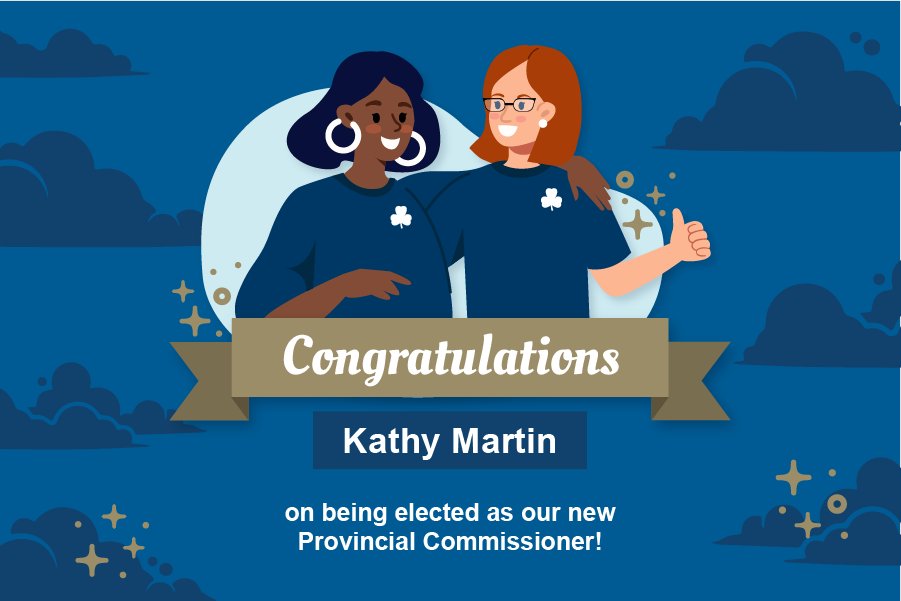Congratulations to Kathy Martin on being elected as the new Provincial Commissioner for Girl Guides of Canada - Nova Scotia Council! 👏👏👏
We look forward to working together and building a better Girl Guides with a strong foundation in NS Council over the next three years.
