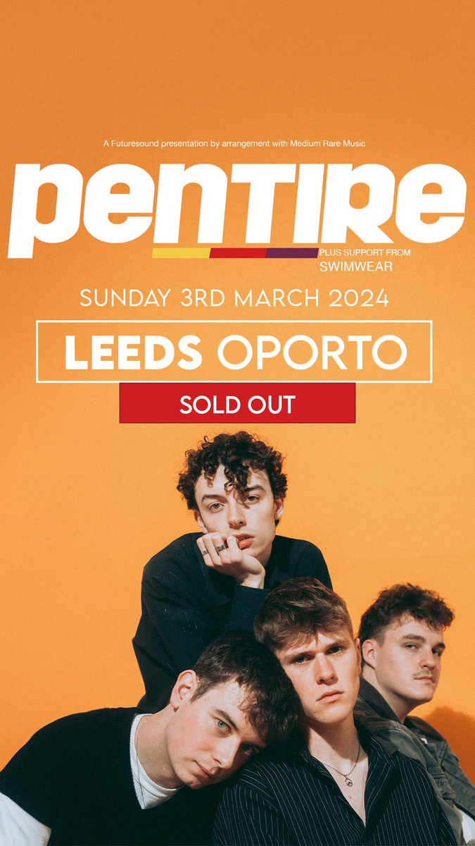 Over the moon to be supporting <a href="/pentireband/">Pentire</a> for their SOLD OUT show <a href="/Oportobar/">Oporto</a> !!