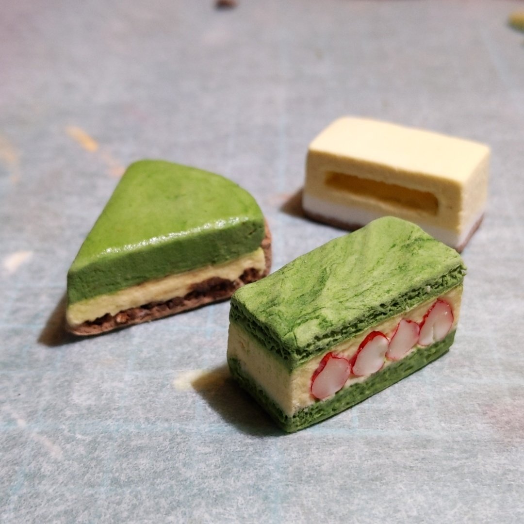 shiro_tetu_'s tweet image. 次は抹茶のケーキ作ります