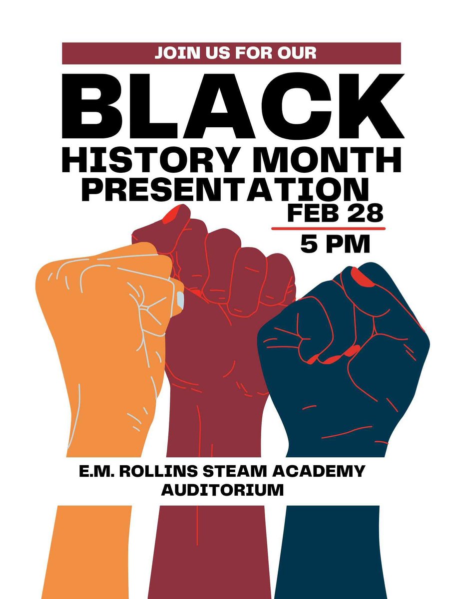Celebrate Black History Month Tomorrow! Explore performances, presentations, and activities highlighting the Black community's history and achievements. Join us in honoring the impactful legacy of Black individuals. Learn, celebrate, and reflect with us! #BlackHistoryMonth
