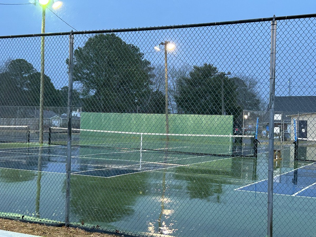 Rain got us today, but we were up 4-0 against Northeastern 

We will finish the match Thursday when we head to Northeastern for our 2nd match.