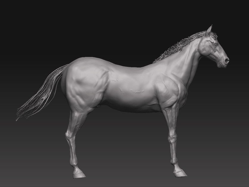 Peeta… the horse is here. #indiegame #gameartist #zbrush #3dart #3dsculpt #characterartist #3dartist #gamedesigner