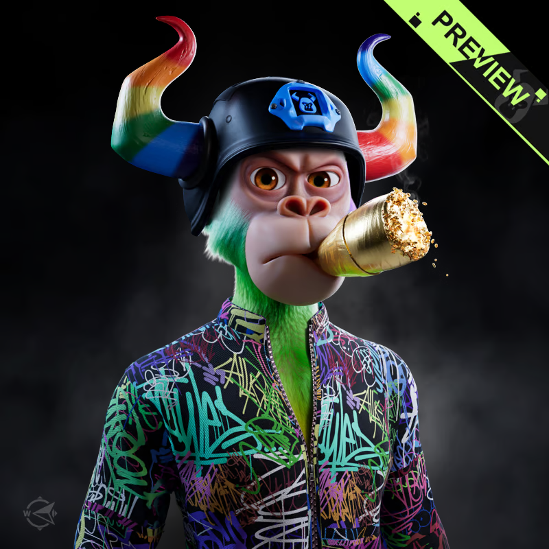 Just created this awesome ape in the <a href="/BullsApesProj/">Bulls and Apes Project</a> configurator.

#AToD