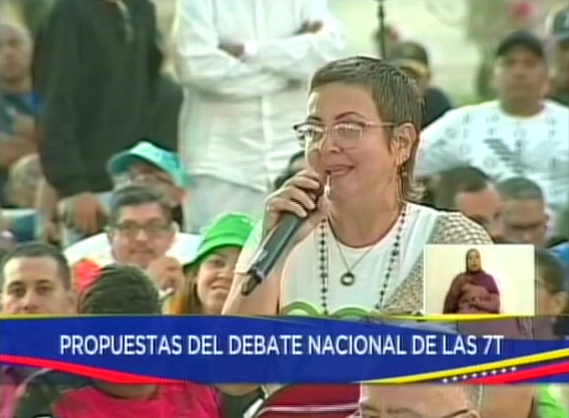 María Vizcarrondo, luchadora ecologista, en conversación con Nicolás Maduro sobre las 7-T: "Es increíble como todas las personas de a pie sabemos y nos damos cuenta de que cualquiera viene a cortar un árbol y no pasa nada. Cualquiera contamina un río y no pasa nada. En ese