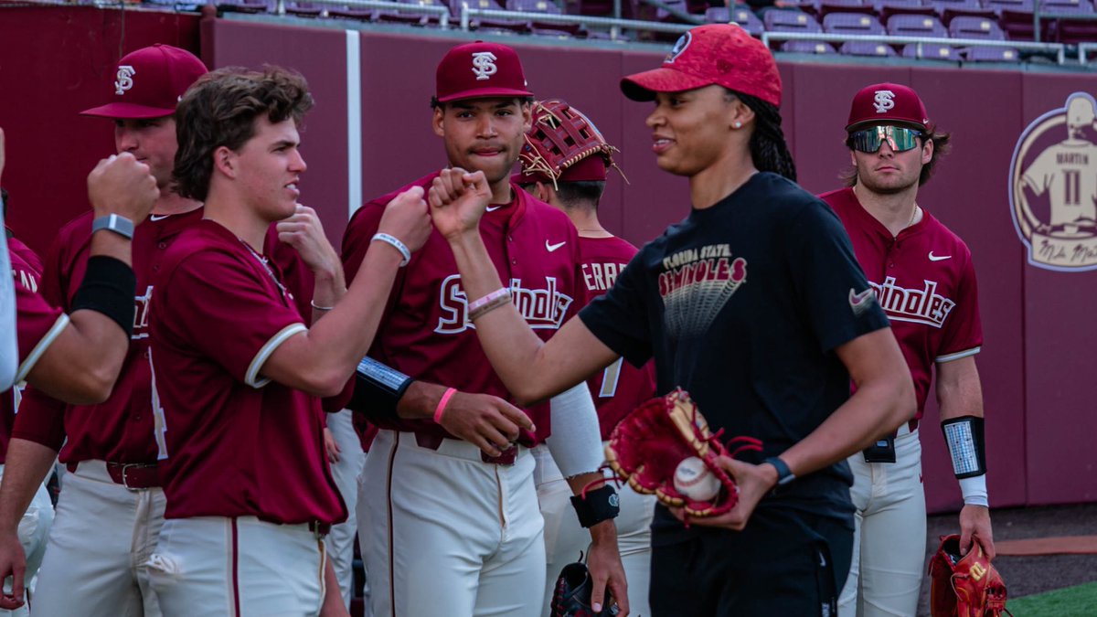FSU Women's Basketball (@fsuwbb) on Twitter photo Hey <a href="/FSUBaseball/">FSU Baseball</a> 👋🏽
Thanks for a great time. We’re happy that <a href="/MakaylaTimpson2/">Makayla Timpson</a> tossed a strike! 🎯
#NoleFAM Hey <a href="/FSUBaseball/">FSU Baseball</a> 👋🏽
Thanks for a great time. We’re happy that <a href="/MakaylaTimpson2/">Makayla Timpson</a> tossed a strike! 🎯
#NoleFAM