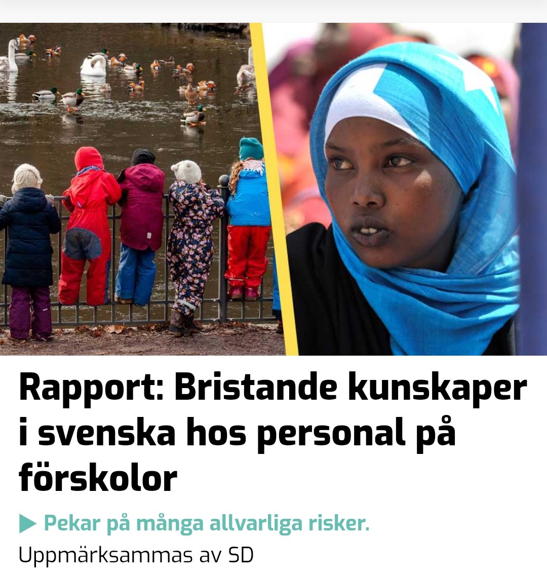 Werwolf102's tweet photo. Inte bara förskolor, besök ett sjukhus, eller en butik. Överallt dessa analfabeter som pratar svenska som en dyngraka finne.
#utnu #pack #inavlat #skit #svpol @sdriks https://t.co/FIECvsZlio