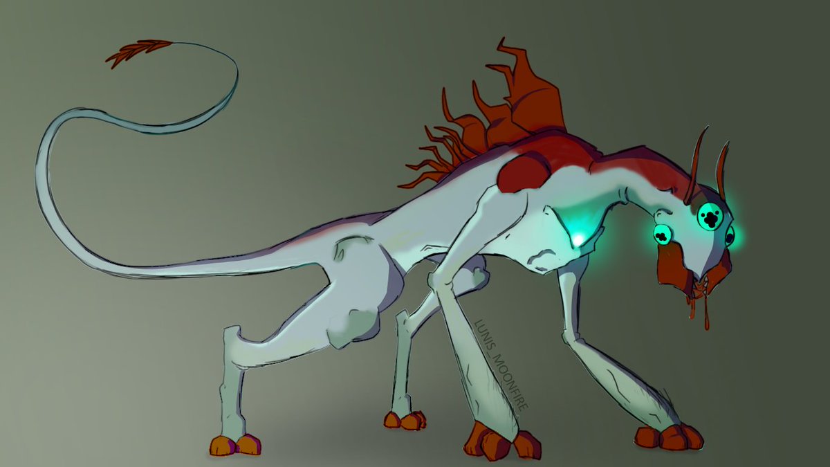 Phaseball's tweet photo. #digitalart  #creaturedesign  #originalcharacterart  #coolmonster #art https://t.co/q73NXfdeMZ