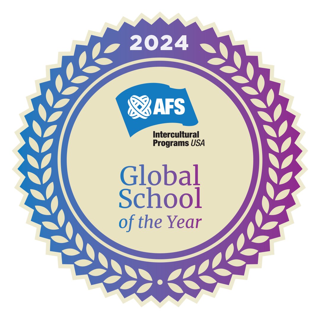 This picture is worth WAY MORE THAN a thousand words.  Hingham High School is the (one and only!) 2024 <a href="/AFSUSA/">AFS-USA</a> Global School of the Year!