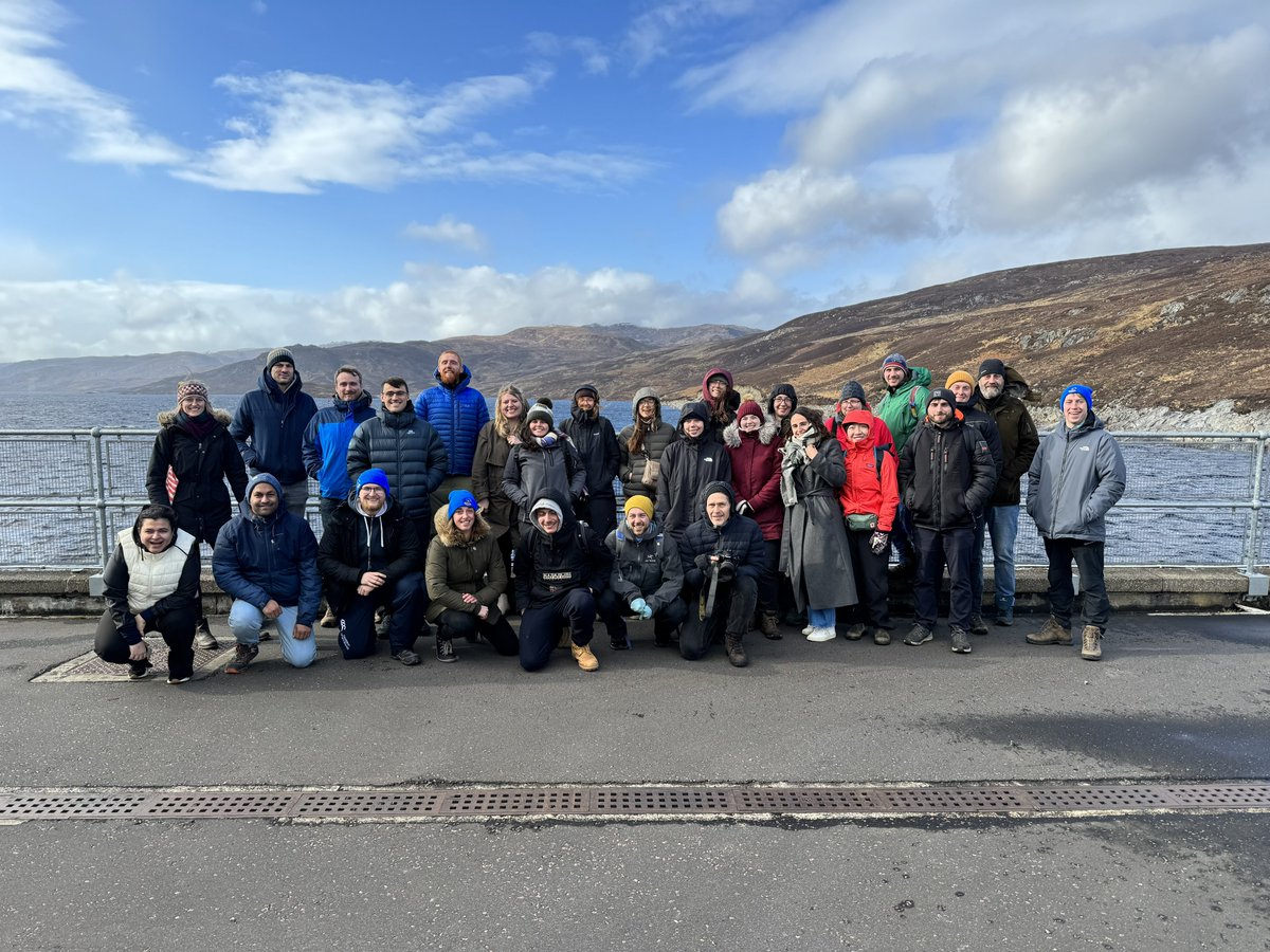 Some very windswept delegates on top of the Orrin Dam today. Thanks to @RossGlvr and @sunnybradbury for a brilliant excursion! #NoWPaS2024