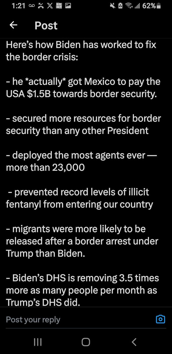 @atrupar Here are some of the things Biden has done about 'the border' While Republicans refuse to do anything about 'the border' because an unelected 77yr/old man told them not to for his own personal political gain