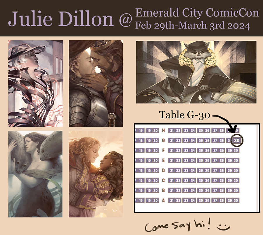 I'll be at ECCC this weekend in the artist alley at table G-30! I'll have signed prints, Magic: the Gathering artist proofs, and two exclusive gold foil prints of my Jetmir and Breya MtG cards. Come by and say hello if you are in the area :)