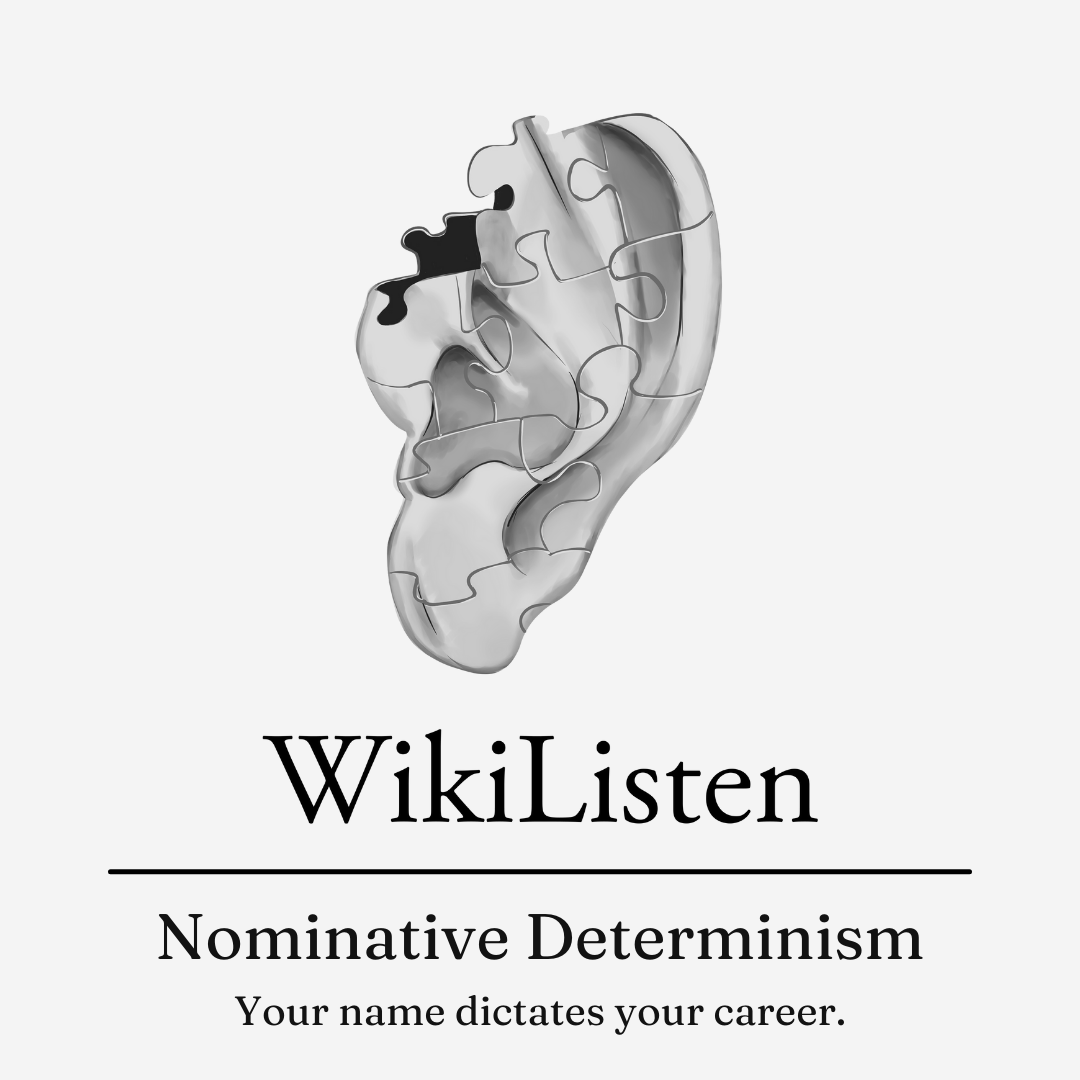 wiki_listen's tweet image. Who out here has a name that matches their occupation?

WikiListen.com

#WikiListen #NominativeDeterminism #Job #Occupation #Names #Language