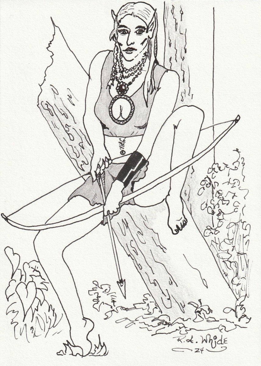 Elvan Hunter. Ink & pencil sketch. @rawhide_art_4U #art #artwork #draw #drawing #sketchart #inksketch #illustraion #inksketching #sketch #pendrawing #penandink #penandinkdrawing #penandinkillustration #cartoon #cartoonart #elves #elf #elfgirl