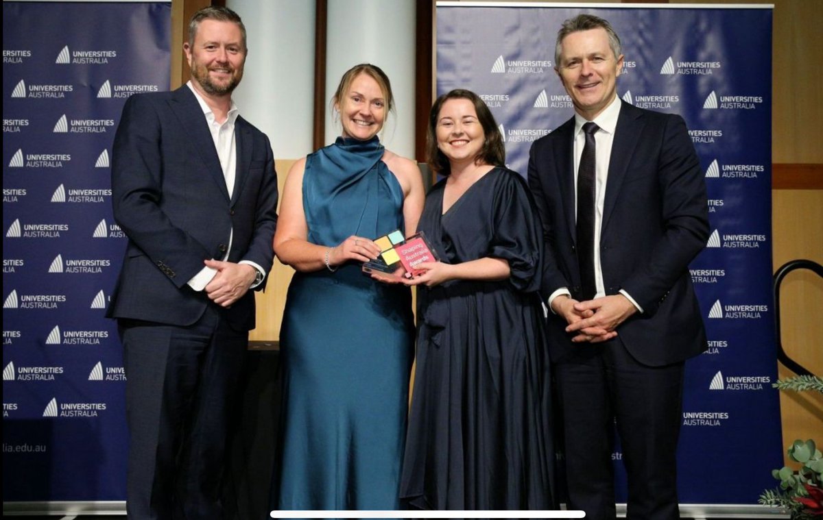 UniSA (@universitysa) on Twitter photo Great to see ifarmwell, a project aimed at improving the mental health of Australian farming families, being named a Community Champion winner in the inaugural <a href="/uniaus/">Universities Australia</a> #ShapingAustraliaAwards last night with👏 to Project leader Kate Gunn, Chloe Fletcher and Natasha Caulfield. Great to see ifarmwell, a project aimed at improving the mental health of Australian farming families, being named a Community Champion winner in the inaugural <a href="/uniaus/">Universities Australia</a> #ShapingAustraliaAwards last night with👏 to Project leader Kate Gunn, Chloe Fletcher and Natasha Caulfield.