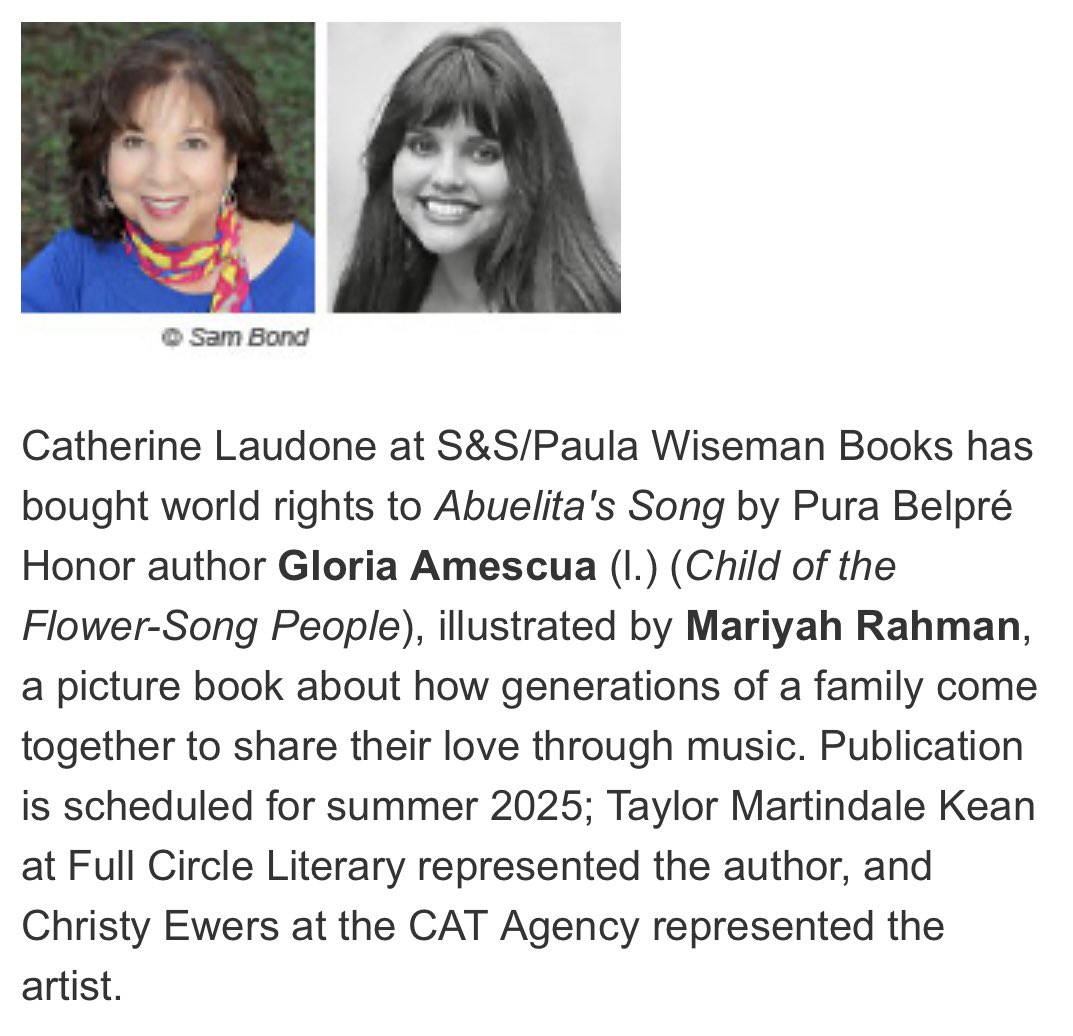 Catherine Laudone (@catherinelaud) on Twitter photo So excited for this stunning, heartwarming #bilingual #latinx #pb by <a href="/GloriaAmescua/">Gloria Amescua</a> and illustrated by Mariyah Rahman! <a href="/SimonKIDS/">Simon Kids</a> So excited for this stunning, heartwarming #bilingual #latinx #pb by <a href="/GloriaAmescua/">Gloria Amescua</a> and illustrated by Mariyah Rahman! <a href="/SimonKIDS/">Simon Kids</a>