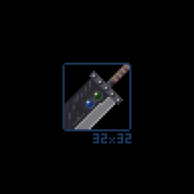 Noin04's tweet photo. Buster Sword for #EquipmentSlot of #pixel_dailies 🗡️ @Pixel_Dailies https://t.co/WMfSaKQASf