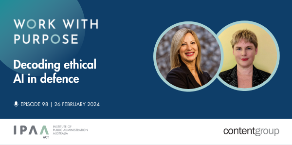 Want to learn more about the ethical use of artificial intelligence in defence and military contexts?

Tune into our latest #WorkWithPurpose with <a href="/toni_erskine/">Toni Erskine</a> <a href="/ANUBellSchool/">ANUBellSchool</a> <a href="/ANUmedia/">ANU Media</a> and <a href="/skdevitt/">Dr S. Kate Conroy</a> <a href="/QUT/">QUT</a> 👉act.ipaa.org.au/ipaa-podcast/d…

<a href="/contentgroup/">contentgroup</a> 

#AI #EthicalAI #AIInDefence