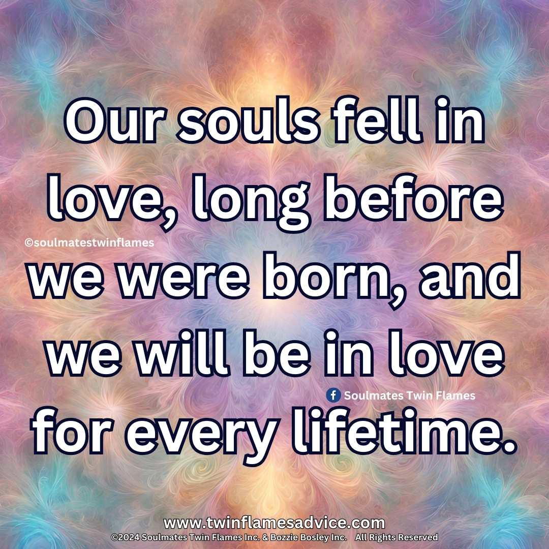 Our souls fell in love, long before we were born, and will be in love for every lifetime. #iloveyoumore #unconditional #unconditionallove #kindredspirits #truelovewaits