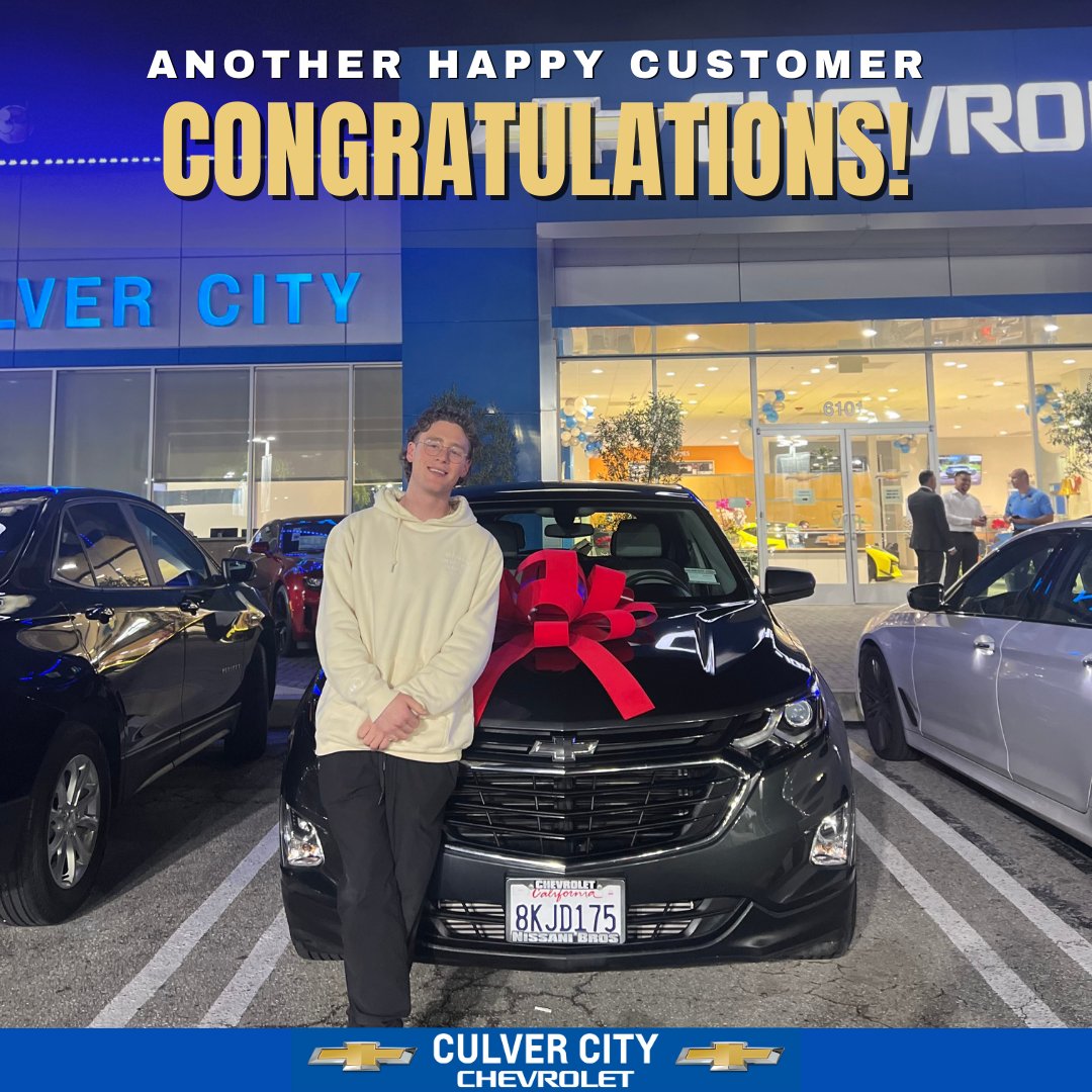 CulverCityChevy's tweet image. Ready for the ultimate family adventure? 🚙✨ Congrats to our newest Chevy SUV owner! 🌟 From city streets to off-road trails, experience versatility like never before. Culver City Chevrolet - your gateway to SUV greatness! 🏞️ #ChevySUV #AdventureAwaits #CulverCityChevrolet 🎊