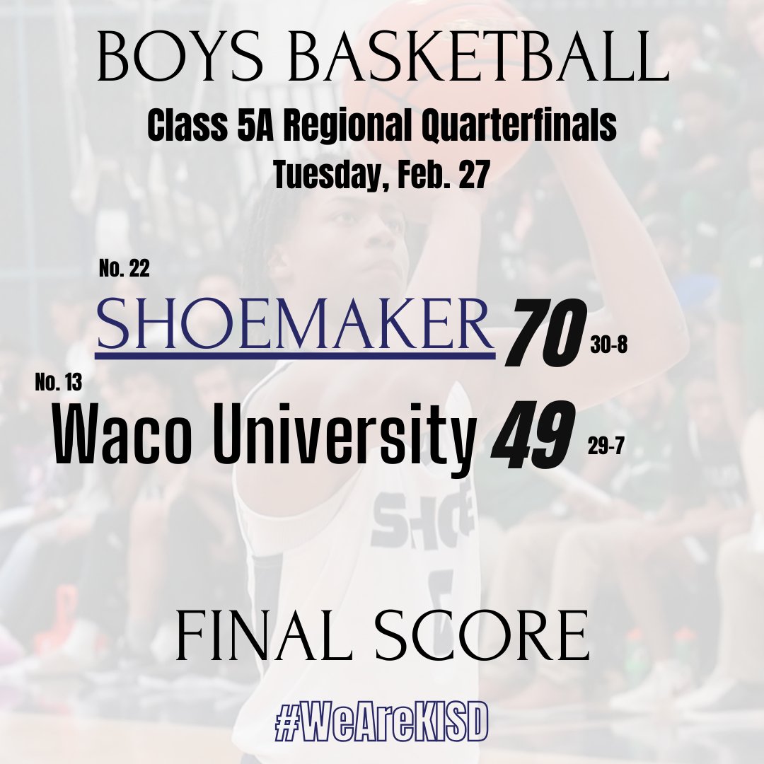 KISD Sports (@killeenisd_) on Twitter photo It's twice as nice for <a href="/KilleenISD_/">KISD Sports</a> teams in the regional quarterfinals as both Ellison (<a href="/EHSBoys_BB/">EllisonEaglesBoysBB</a>) and Shoemaker (<a href="/SHOETXBB/">Killeen Shoemaker Boys Basketball</a>) secure spots in the Class 5A Region III tournament!!! #WeAreKISD It's twice as nice for <a href="/KilleenISD_/">KISD Sports</a> teams in the regional quarterfinals as both Ellison (<a href="/EHSBoys_BB/">EllisonEaglesBoysBB</a>) and Shoemaker (<a href="/SHOETXBB/">Killeen Shoemaker Boys Basketball</a>) secure spots in the Class 5A Region III tournament!!! #WeAreKISD
