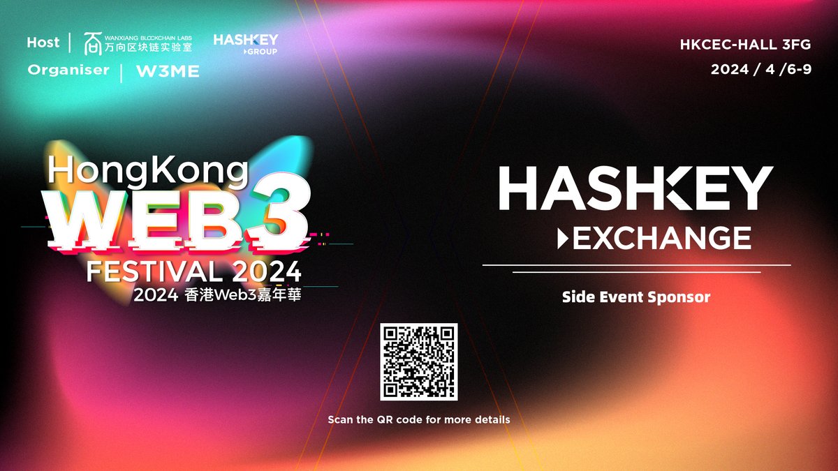 Say hi to @HashKeyExchange, Side-event Sponsor at Hong Kong #Web3Festival 2024. 

HashKey Exchange is Hong Kong's first licensed virtual asset exchange app under @HashKeyGroup, committed to providing a regulatory-compliant and secure platform for trading #virtualassets. Learn