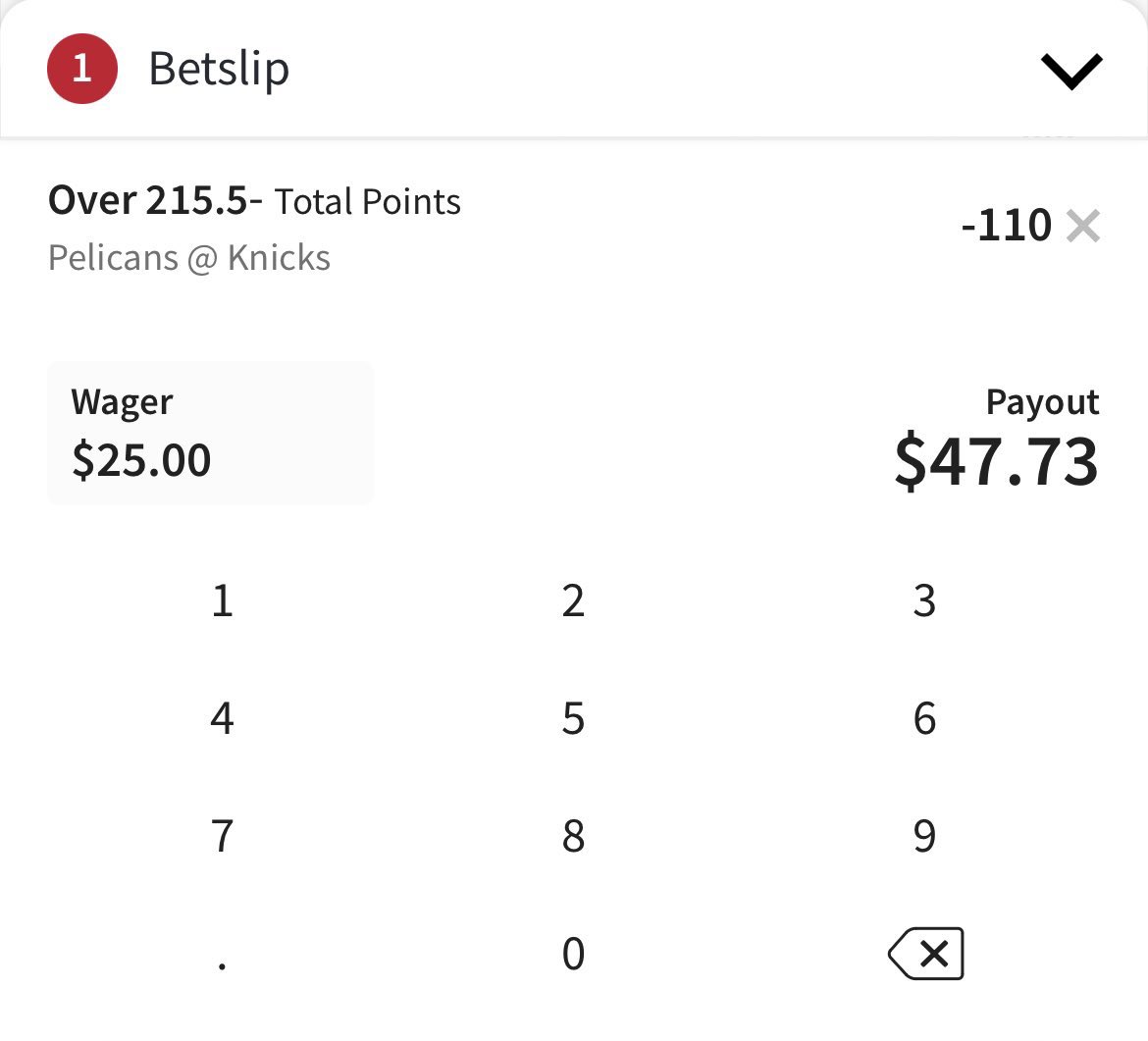 Knicks host the Pelicans & I’m taking o215.5 points on Tipico Sportsbook 💸 @tipico Tipico is giving New Jersey bettors $150 after their first $50 wager using my link below ⬇️ take advantage now 🔥 🌟 tipi.co/BetNow 🌟
