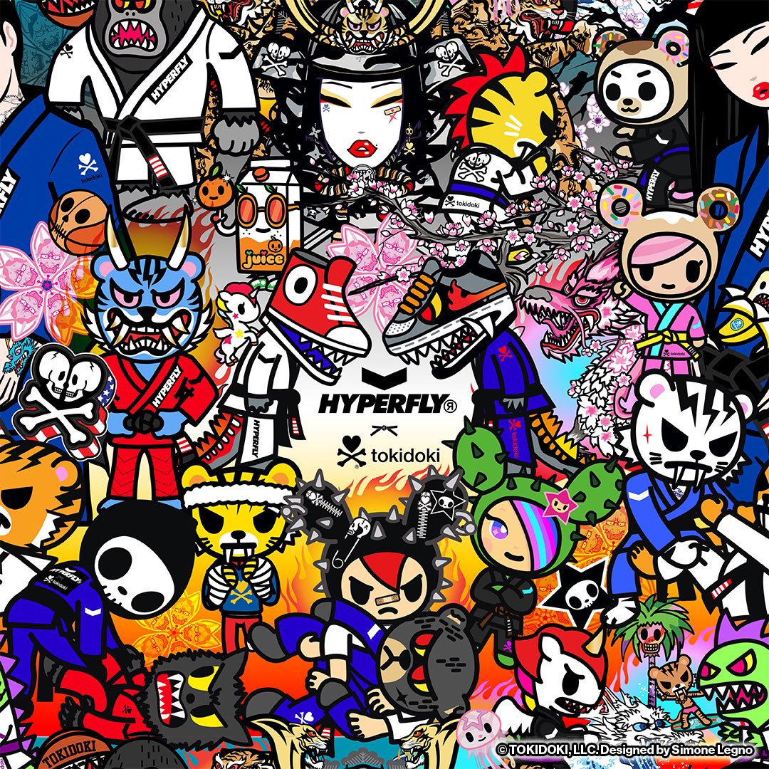 hyperfly's tweet image. Hyperfly has joined forces with the iconic international lifestyle brand tokidoki. Together, they’ve crafted the very first grappling collection for fans worldwide.

The first collection is dropping Thursday 2/29.

@tokidoki @simonelegno 

#HYPERFLY #tokidoki